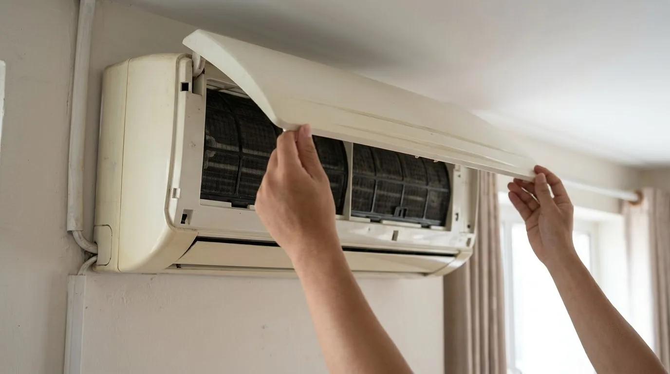 Chuẩn bị dụng cụ và ngắt điện trước khi thực hiện cách tháo điều hòa để vệ sinh