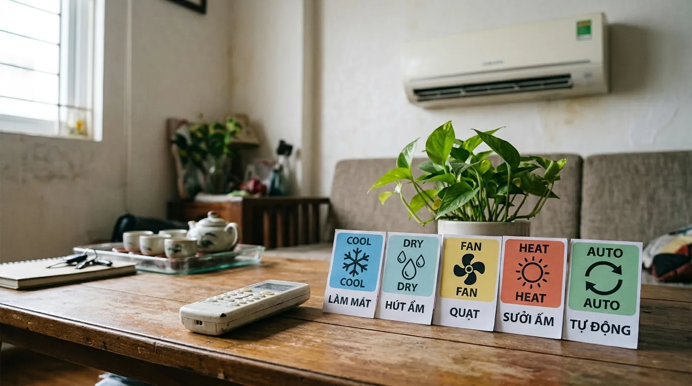 Chế độ Cool hoạt động như thế nào? Giải thích cool là gì trong điều hòa và nguyên lý làm lạnh