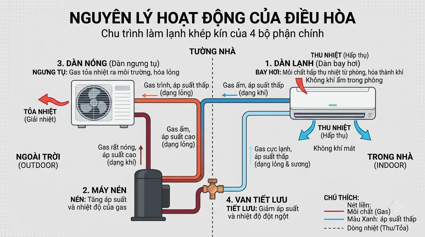 Đồ thị biểu diễn tần số biến tần điều khiển tốc độ máy nén inverter