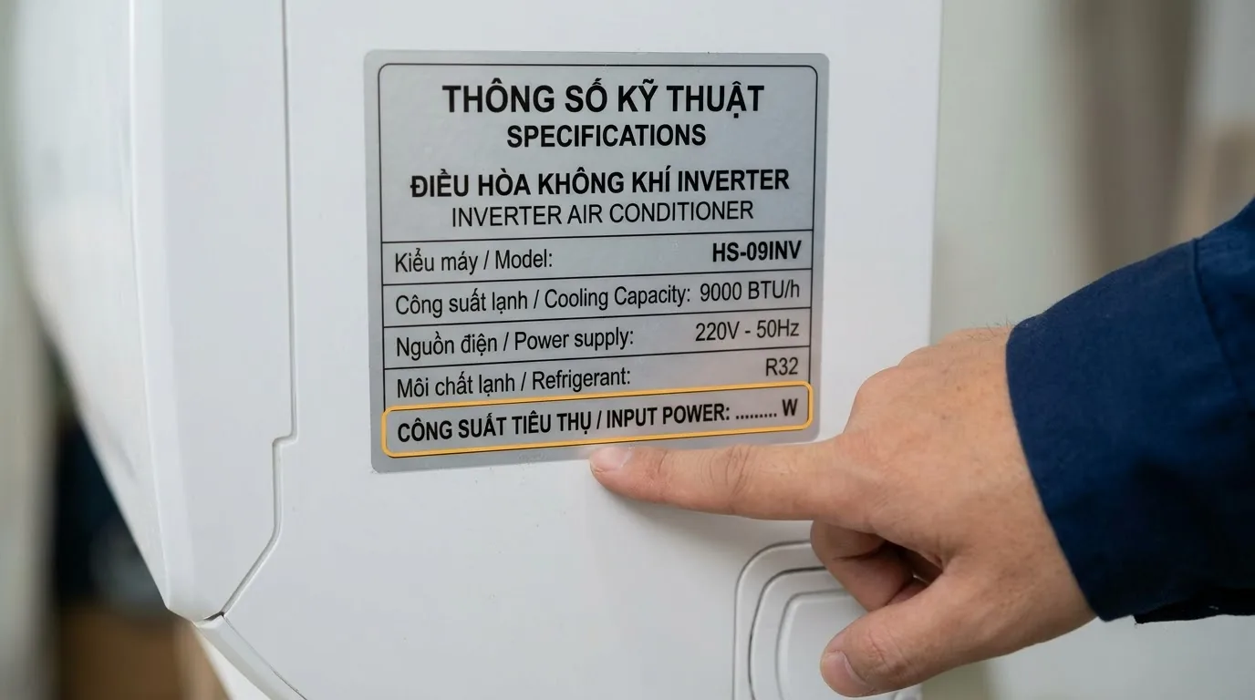 Điện năng điều hòa 9.000 BTU và 12.000 BTU So sánh thông số điện của điều hòa inverter 9.000 và 12.000 BTU